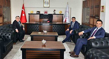 Başsavcı Kaynak ve Adalet Komisyonu Başkanı Ceyhan'dan Rektör Özölçer'e ziyaret