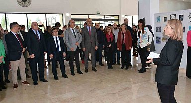 BAÜN'de 27 ülkeden sanatçıların eserleri sergilendi
