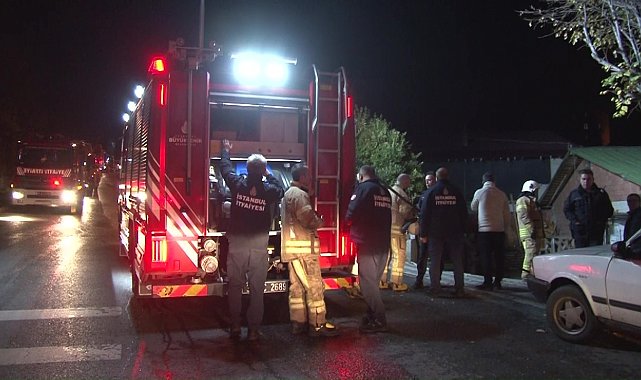 Beykoz'da çatıda çıkan yangın korkuttu