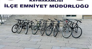 Bisiklet hırsızları polisten kaçamadı