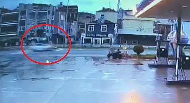 Bisikletlinin öldüğü kaza kamerada