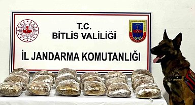 Bitlis'te 20 kilo 250 gram kubar esrar ele geçirildi