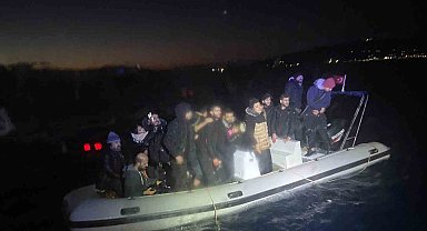 Bodrum'da 17 düzensiz göçmen kurtarıldı