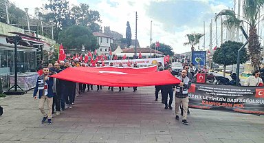 Bodrum'da İsrail protestosu