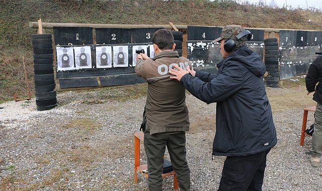 Bolu'da ormancılara silah eğitimi verildi