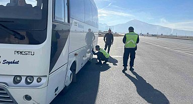 Bolvadin'de kış lastiği denetimi