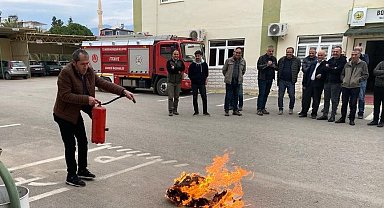 Bozyazı'da yangın tatbikatı yapıldı