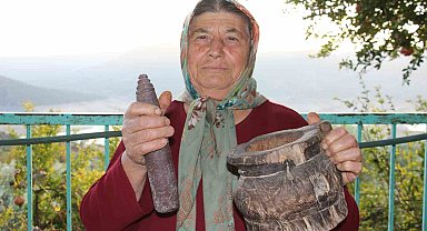 Bu köyde asırlık dibekler mutfakları süslemeye devam ediyor