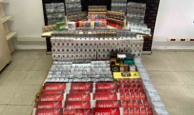 Burdur'da bin 565 paket kaçak sigara ele geçirildi