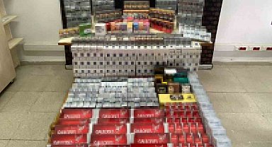 Burdur'da bin 565 paket kaçak sigara ele geçirildi