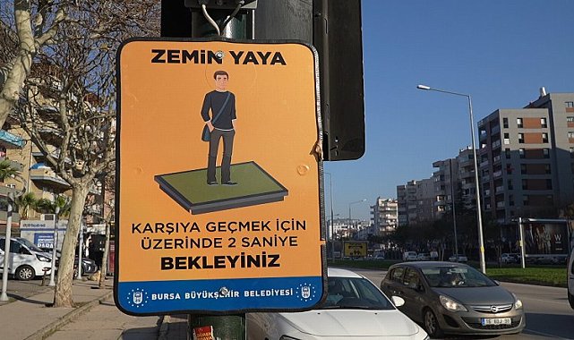 Bursa'da trafik yayalara göre tasarlanıyor