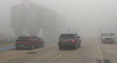 Bursa'da sis etkili oldu