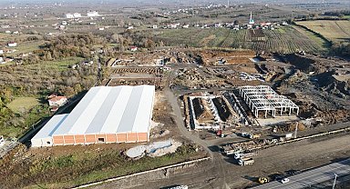 Çarşamba TEKSTİLKENT'te fabrikalar yükseliyor