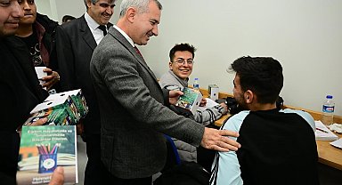 Çınar'dan sınava hazırlanan öğrencilere moral ziyareti