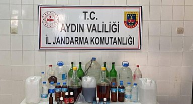 Çine'de kaçak alkol operasyonu