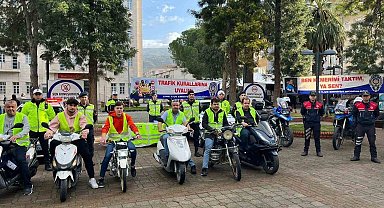Çine'de lise öğrencileri trafik konusunda bilgilendirildi