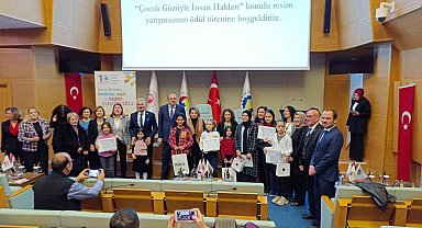 Çocuk gözüyle insan hakları resim yarışması ödülleri sahiplerini buldu