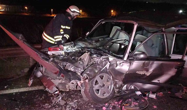 Çorlu'da feci kaza: 5 yaralı