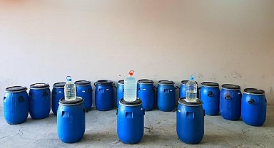 Çorum polisinden operasyon: Serada 876 litre sahte içki ele geçirildi