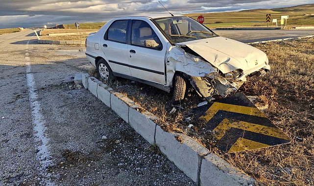 Çorum'da trafik kazası: 1 yaralı