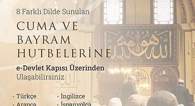 Cuma namazı ve bayram namazı hutbeleri 8 dilde