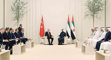 Cumhurbaşkanı Erdoğan, BAE Devlet Başkanı Al Nahyan ile görüştü