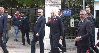 Cumhurbaşkanı Erdoğan Yunan gazetecinin "Hoş geldiniz" sözlerini yanıtsız bırakmadı