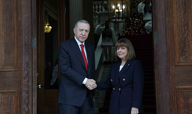 Cumhurbaşkanı Erdoğan, Yunanistan Cumhurbaşkanı Sakellaropoulou ile görüştü