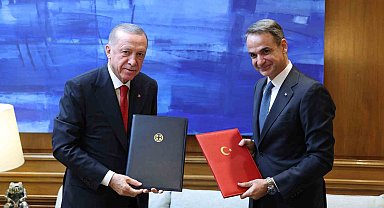 Cumhurbaşkanı Erdoğan'dan Miçotakis'e: "Bizim aramızda çözülemeyecek hiçbir sorun yok"