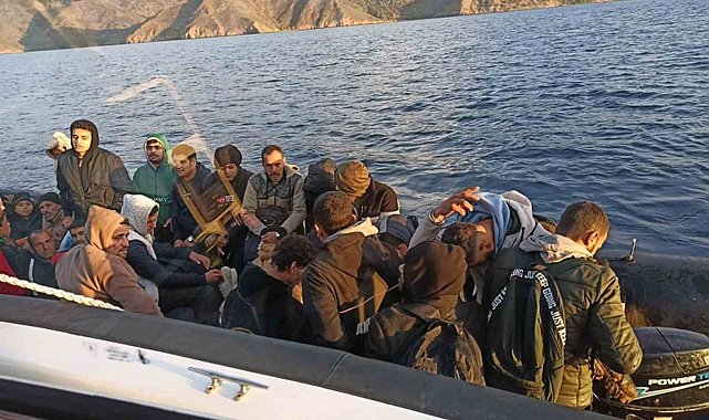 Datça'da 60 düzensiz göçmen yakalandı
