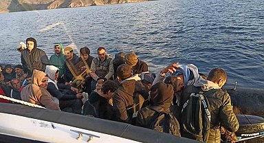 Datça'da 60 düzensiz göçmen yakalandı