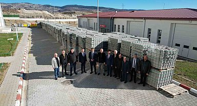 Demirci Açık Ceza İnfaz Kurumuna kilit parke desteği