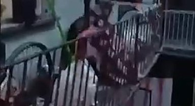 Denizli'de aranan şüpheli balkondaki örtünün altından çıktı