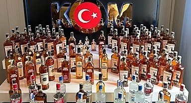 Denizli'de yılbaşı öncesi kaçak içki operasyonu; 2 gözaltı