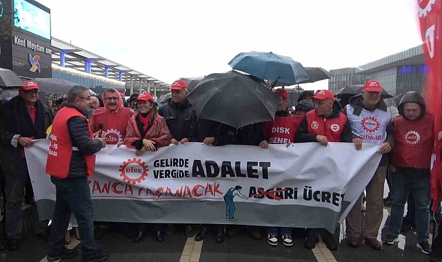 DİSK: "Gelirde adalet, vergide adalet"
