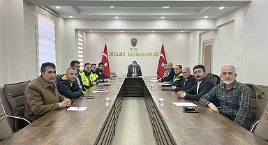 Diyadin'de kış tedbirleri toplantısı yapıldı