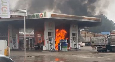 Diyarbakır'da akaryakıt istasyonunda korkutan yangın