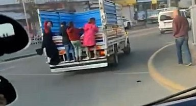 Diyarbakır'da çocukların tehlikeli yolculuğu kamerada