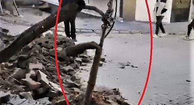 Diyarbakır'da yer altından çekilen kaçak elektrik şebekesi tespit edildi