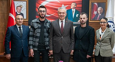 EBYÜ Engelli Öğrenci Biriminden Rektör Levent'e ziyaret