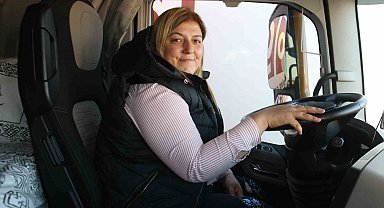 Edirne'nin tek kadın tır şoförü