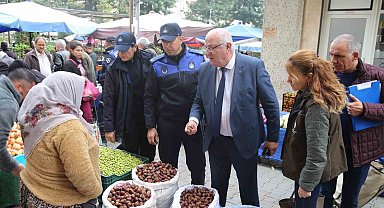Efeler Belediyesi Zabıtası pazar yeri denetimi gerçekleştirdi