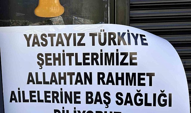 Eğlence mekanı şehit haberlerinin ardından kepenk kapattı