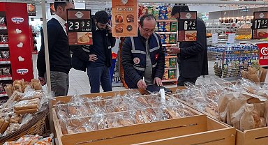Ekmek satışı yapan işletmelere denetim
