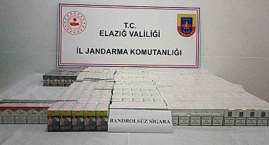 Elazığ'da 2 bin 100 paket kaçak sigara ele geçildi