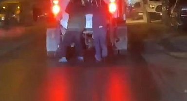 Elazığ'da çocukların tehlikeli yolculuğu kamerada