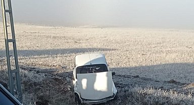 Elazığ'da gizli buzlanma kazaya neden oldu, 1 kişi yaralandı