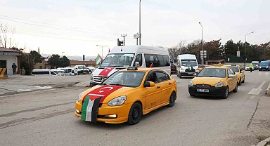 Elazığ'da "Gazze'ye Yol Olduk" konvoyu