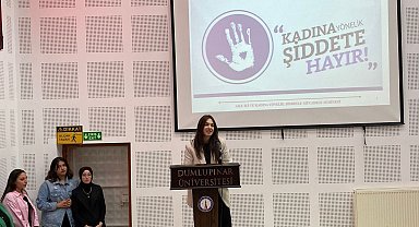Emet MYO'da ''Kadına Yönelik Şiddetle Mücadele Günü'' konulu konferans