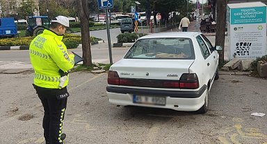 Engelli yerine hatalı park edenler affedilmedi